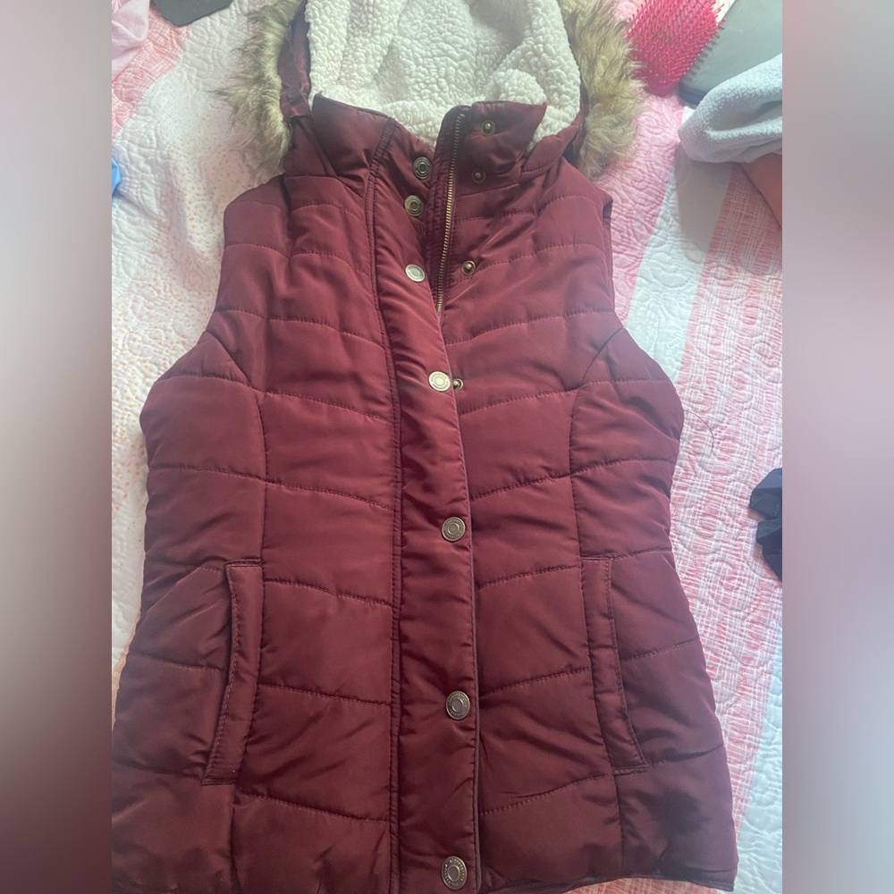 Burgundy Aeropostal Vest